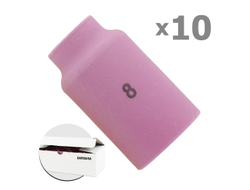 Сопло керамическое SR 17/18/26 под стандартную линзу №8 ф 12,5 мм, L=42 мм (уп. 10 шт.), БАРСВЕЛД