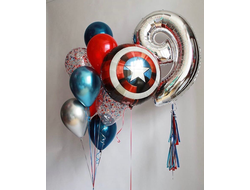 Сет из гелиевых шаров "Мстители"