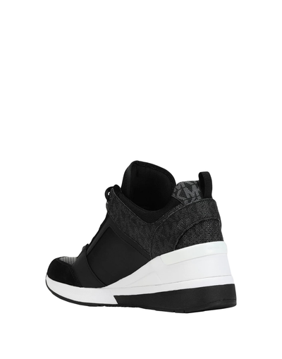 Женские кроссовки Майкл Корс с логотипом черные