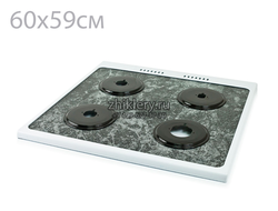 Стол газовой плиты GEFEST 1500 белый (1500.06.0.000)