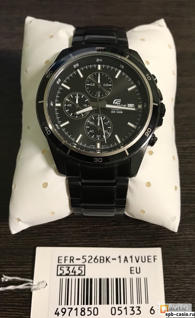 Часы Casio Edifice EFR-526BK-1A1VUEF