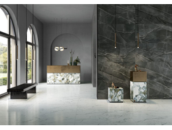 CITYMARBLE, керамогранит, 60x120 см, Калакатта Блэк Лаппато Ректификат (9мм), K951845LPR