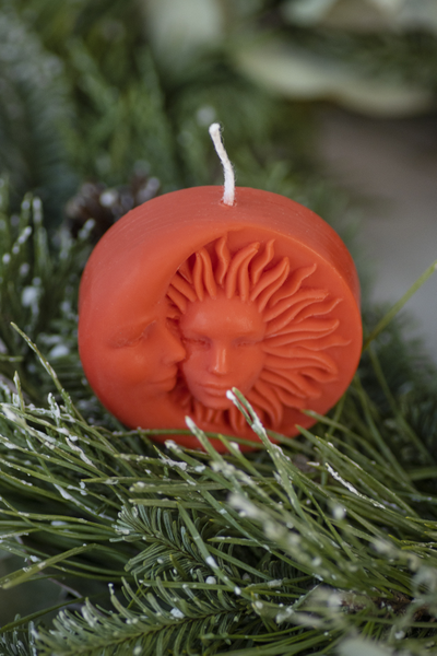 Свеча "Солнце Луна" Алый