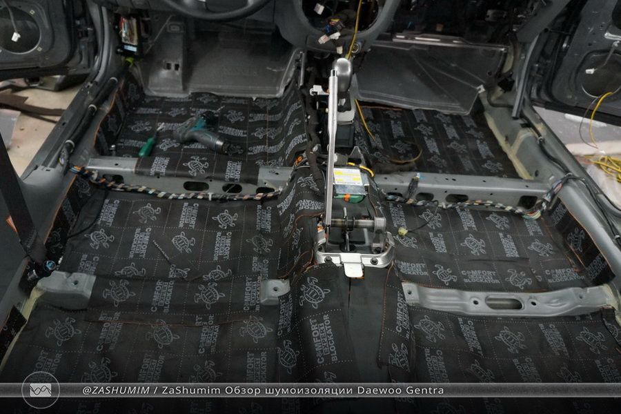 Дэу джентра шумоизоляция пола
