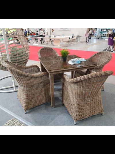 Комплект мебели T257B/Y490 Beige (4+1)