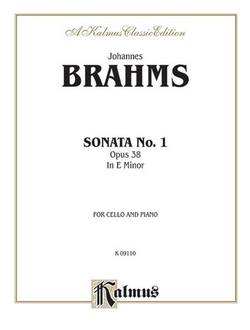 Brahms Sonata no. 1 op. 38 e-moll for cello and piano