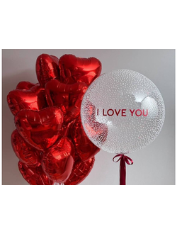 Набор воздушных шаров "I  LOVE YOU"