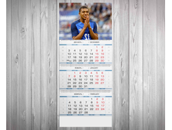 Календарь квартальный Kylian Mbappe Lottin, Килиан Мбаппе Лоттен №10