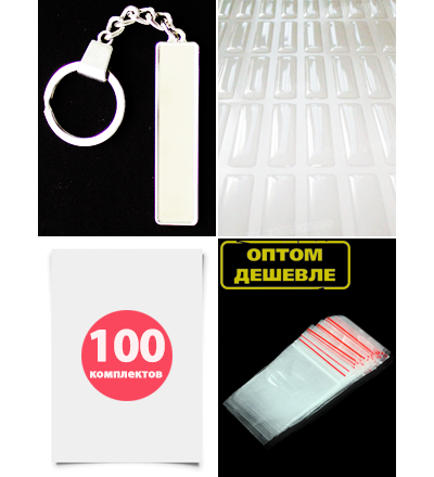 КОМПЛЕКТ 100 ШТ.: БРЕЛОК ГОС. НОМЕР АВТО. С БОРТИКАМИ «УСИЛЕННОЕ КРЕПЛЕНИЕ» — СЕРЕБРО. 50,9*10,6 мм.