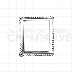 штамп портретная рамка