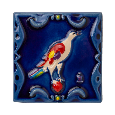 Соловей цветной, малый (керамическая плитка)