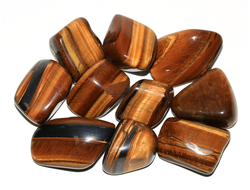 Тигровый глаз, галтовка