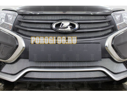 Защита радиатора Lada Xray 2015- / Xray Cross 2018- 4 части chrome верх