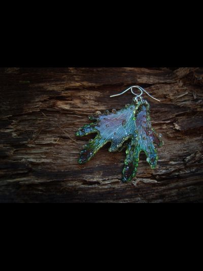 Волшебные серьги в стиле фэнтезийного бохо &quot;Крылышки феи Луголесья&quot;