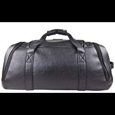 Кожаная дорожная сумка / рюкзак Napoli black 
(арт. 4034-01)