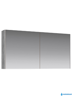 Зеркало-шкаф Aqwella Mobi-120, цвет бетон светлый