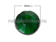 термостразы плоская спинка ss10 (3 мм), цвет-зеленый, материал-стекло, 1 гр/уп
