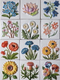 Керамическая плитка "Изразцовая Весна" // 10*10