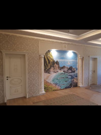 PORTE RICHI (Беларусь). АРБАТ, ПАОЛА (Л63), Ral 9010/ ПАТИНА ЗОЛОТО. ПОЛОТНО ГЛУХОЕ