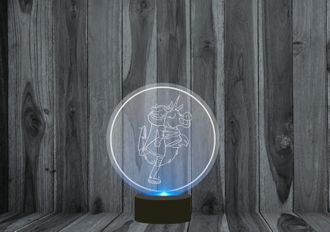 Светильник, ночник 3D Стар против Сил Зла №4