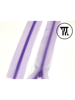 Молния потайная на сетчатой тесьме, цв. Лаванда / Лиловый