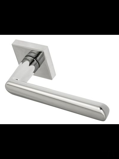 Дверная ручка на квадратном основании Fratelli Cattini "NEVADA" 8-CR полированный хром