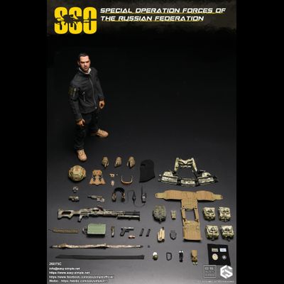 ПРЕДЗАКАЗ - Пулеметчик ССО РФ - Коллекционная ФИГУРКА 1/6 scale Special Operation Forces of The Russian Federation (SSO) (26075С) - Easy&amp;Simple ?ЦЕНА: 26300 РУБ.?