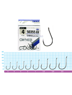 Крючки Owner 50355 CHINU w/EYE (5шт./уп) Размер 4