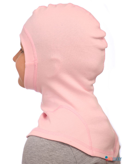 Шапка-шлем 23301-02 95%хлопок 5%лайкра, светло-розовый 42-44