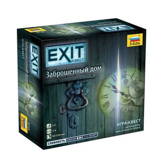 Игра настольная "EXIT-КВЕСТ. Заброшенный дом", игровое поле, карточки, ЗВЕЗДА, 8718