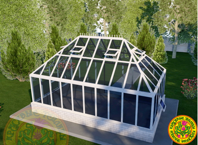 Английская теплица ПЛИМУТ - Красивые теплицы