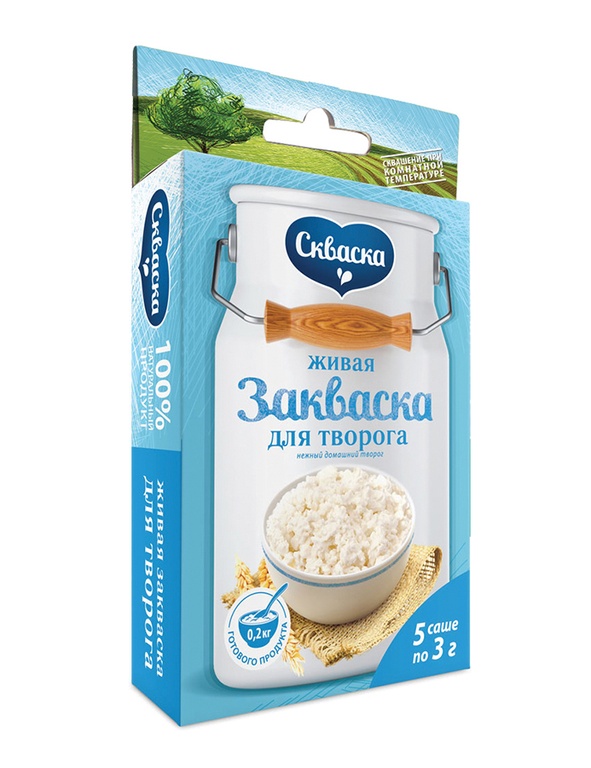 Закваски «Скваска» (Россия) - Закваска для творога Скваска 5 пак.