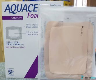 Аквасель Фоум с силиконовым адгезивом (Aquacel Foam, adh) 25 х30 см