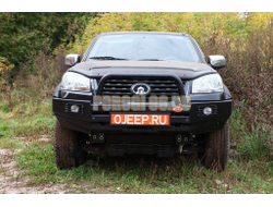 Передний силовой бампер серии Трофи на GREAT WALL Wingle 5 2011-2015 (02.232.03)