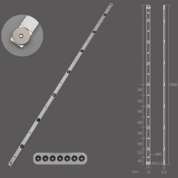 ПРОФИЛЬ-СЛАЙДЕР С РЕГУЛИРОВКОЙ 19 ММ (1.0 М)