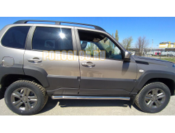 Защита штатного порога труба d60 для Lada Niva Travel (2021-...)