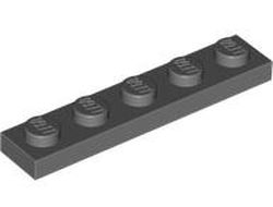 Plate 1 x 5, Dark Bluish Gray (78329 / 6413109)