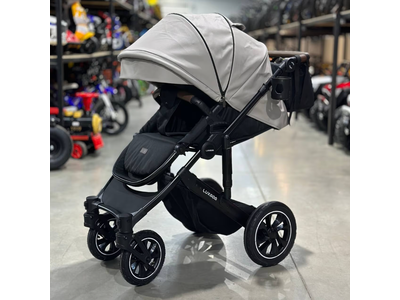 Детская коляска 3 в 1 Luxmom 808 Серый Экокожа
