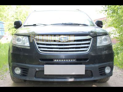 Защита радиатора Subaru TRIBECA (I рестайлинг) 2007-2014 black PREMIUM