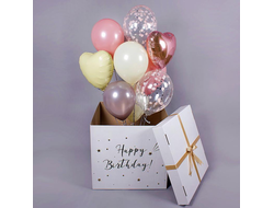 Коробка - сюрприз с шарами №3