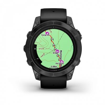 Умные часы Garmin Epix PRO (Gen 2) Standard Edition 47 мм, серый, черный ремешок