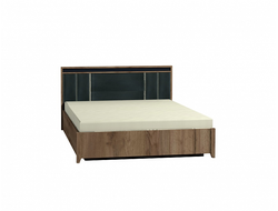 Спальня NATURE (НАТУРА) - NATURE 308 Кровать Люкс (1400) без основания Дуб табачный Craft-Черный