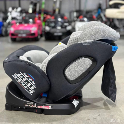 Автокресло Luxmom 277 (Isofix, 0-36 кг, 0-12 лет) Темно-серый