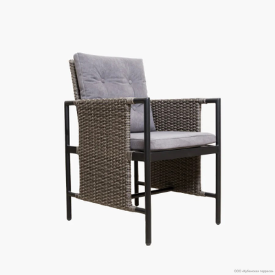 Кресло Бристоль из ротанга и алюминия