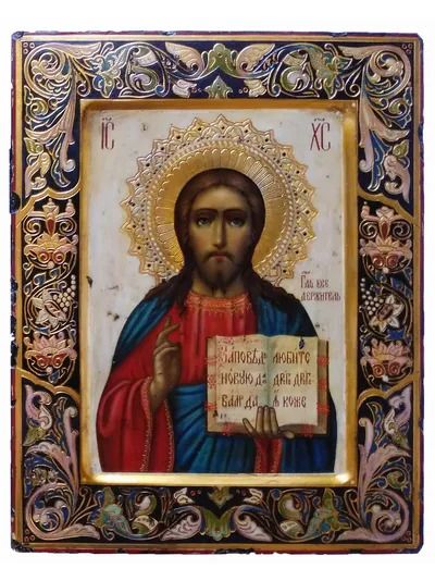 Господь Вседержитель. Спаситель. Рукописная икона
