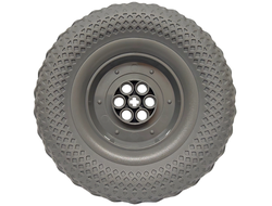 Wheel 62.3mm D. x 20.3mm Technic with Dark Bluish Gray Tire 100.6 x 28 84772 / 4456, Dark Bluish Gray (84772c01)