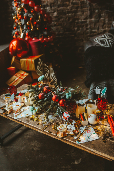 Оформление фотосессии в новогодних оттенках № 1469