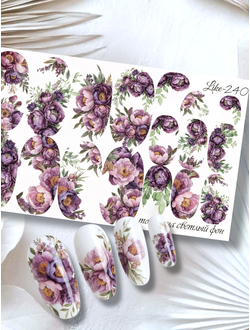 Слайдер-дизайн для ногтей LIKE-240