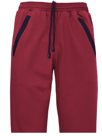 Мужские легкие шорты большого размера арт. 2942-2999 (цвет бордо) Размеры 56-78