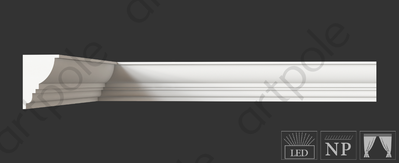 Карниз гладкий SKT16